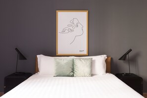 1 habitación, tabla de planchar con plancha, wifi y ropa de cama 