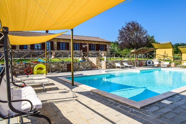 Outdoor pool - House with private pool, large garden at 6km from Todi. Panoramic views!!! (Todi)