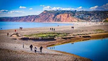 Beach nearby, sun-loungers