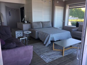 2 bedrooms, desk, iron/ironing board, travel cot