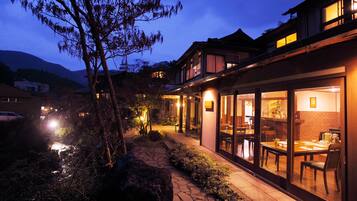 Front of property – evening/night