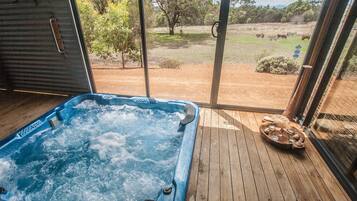 Blick von der Unterkunft