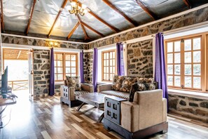 Two Bedroom Valley View Suite Villa with Private Pool with Jacuzzi | Living area - Zacs Valley Resort & Wellness Retreat Kodaikanal (Kodaikanal)