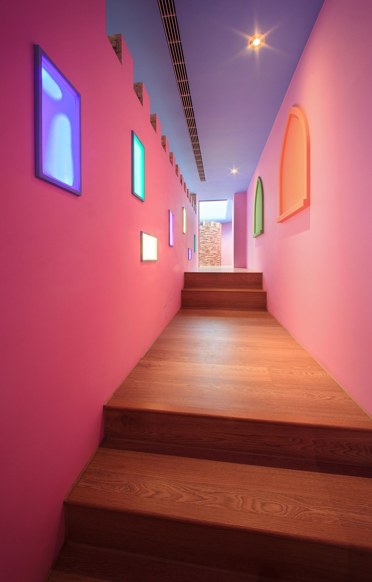 castle themed family room | premium bedding, minibar, desk, blackout curtains