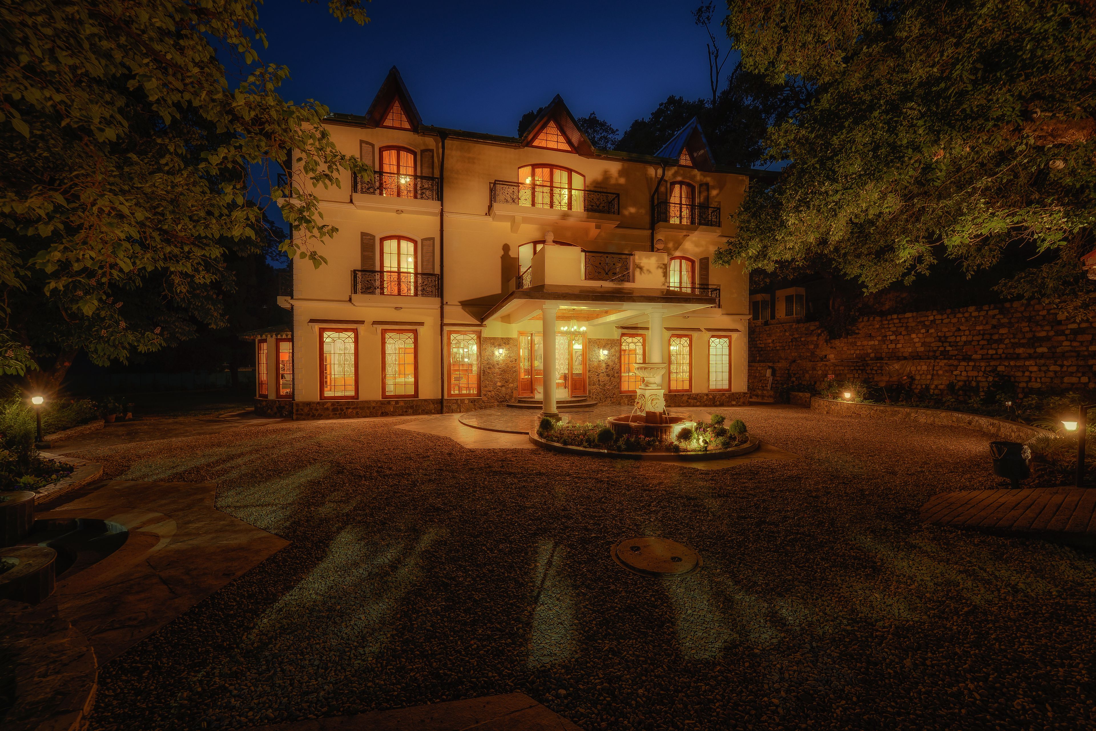 Front of property – evening/night