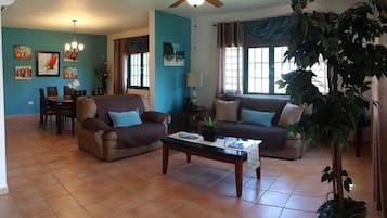 Una Smart TV, videojuegos, una biblioteca de música, una videoteca