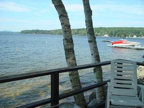 Sebago Lake... charming  2 bedroom  WATERFRONT cottage. Dock, mooring, & SUNSETS