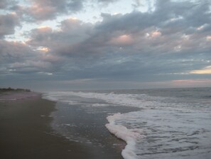 En la playa 