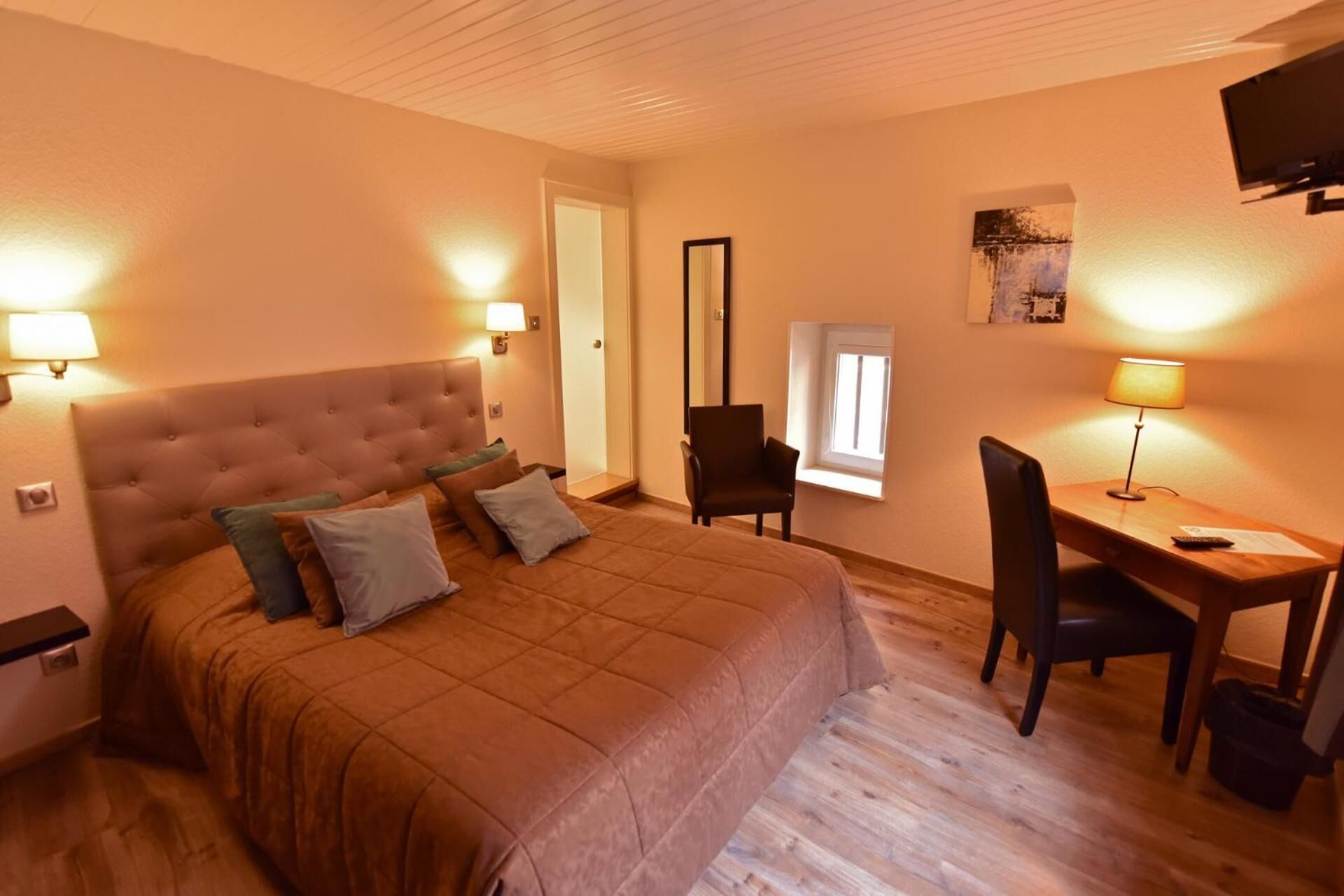 desk, iron/ironing board, free wifi, bed sheets