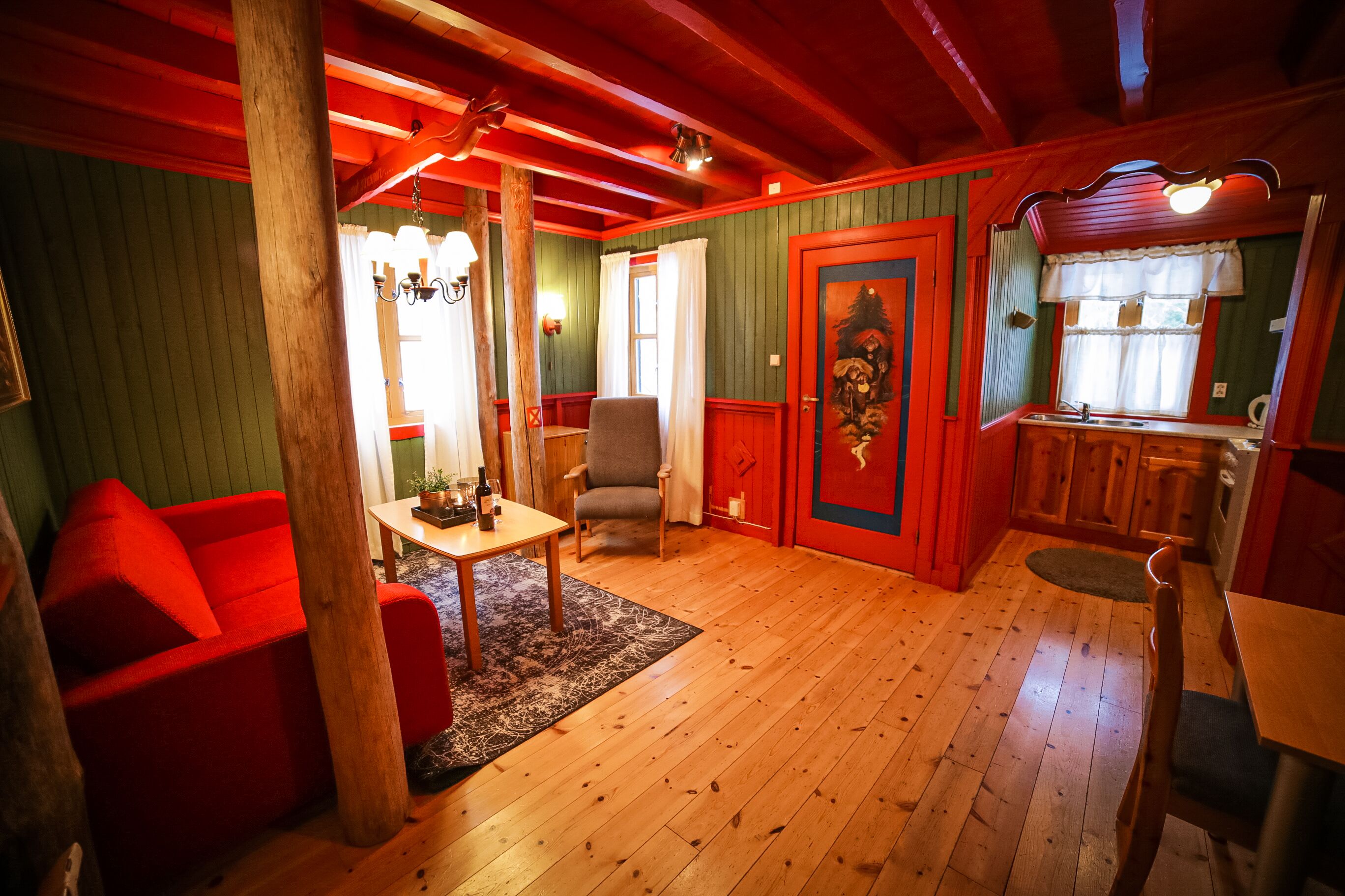 Superior-Ferienhütte, 1 Schlafzimmer | Bügeleisen/Bügelbrett, kostenloses WLAN