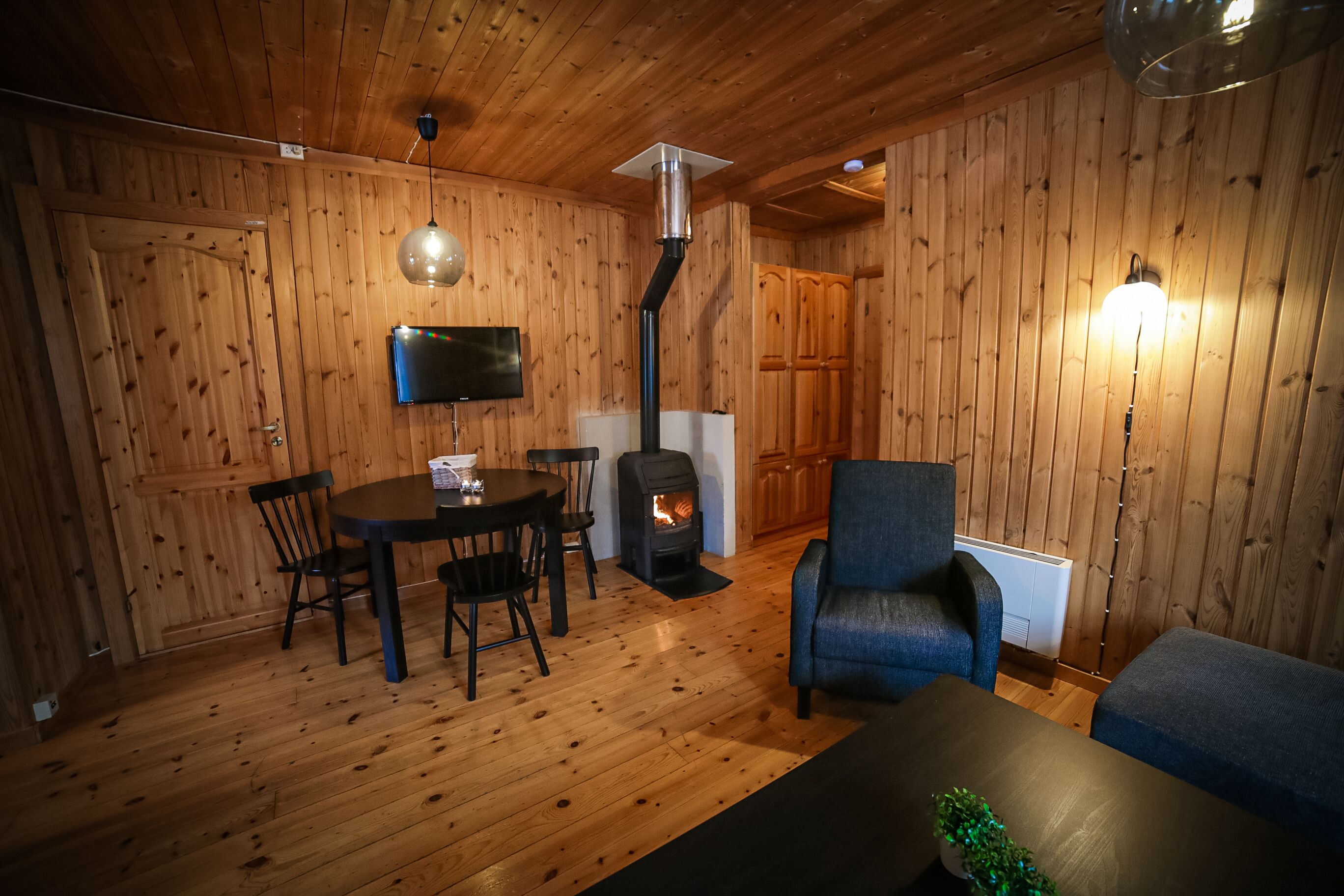 Spiseområde på rommet