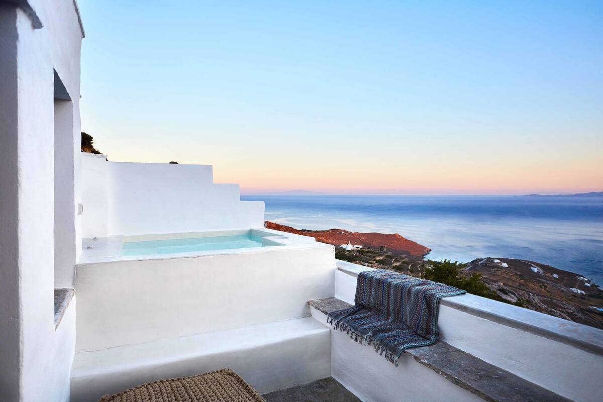 Junior suite, uitzicht op zee (Outdoor Jetted Tub) | Uitzicht vanuit de kamer