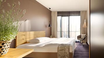 Double Room | Premium bedding, minibar, in-room safe, desk