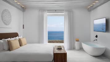 Hypo-allergenic bedding, down duvets, memory-foam beds, minibar