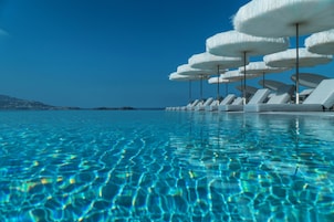 Indoor pool, seasonal outdoor pool, free cabanas, pool umbrellas