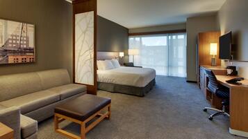 Room, 1 King Bed with Sofa bed, Accessible | Hypo-allergenic bedding, down comforters, individually decorated, desk