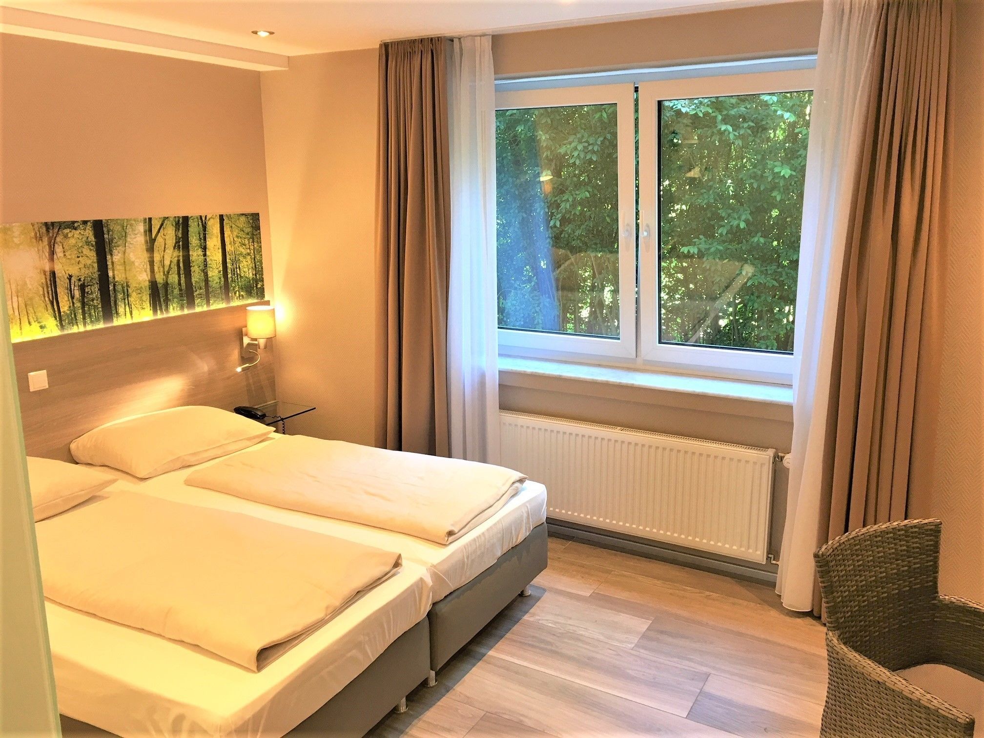 1 bedroom, desk, soundproofing, iron/ironing board