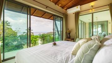 3-Bedroom Aspire Villa with Private Pool and Ocean View | 2 bedrooms, in-room safe, individually decorated, individually furnished