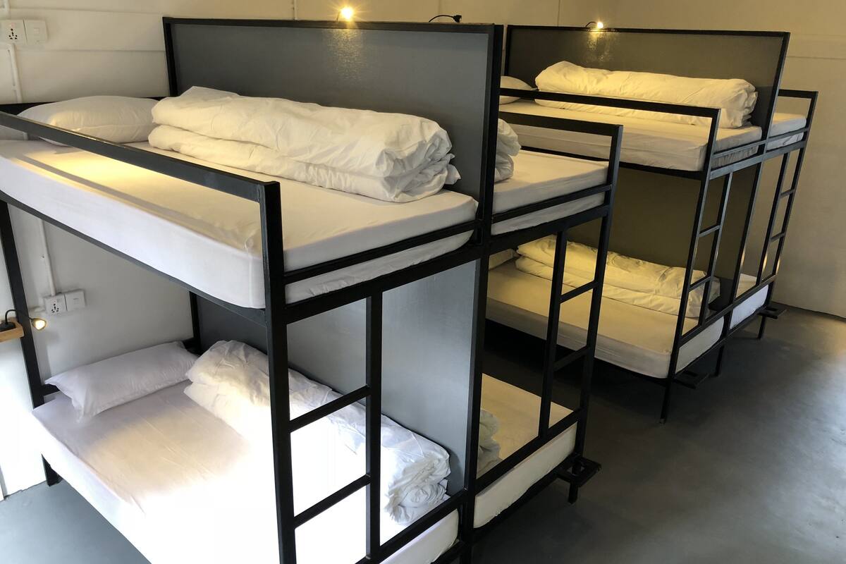 Desk, free WiFi, bed sheets