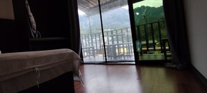 Family Quadruple Room, Multiple Beds, Mountain View | Balcony view