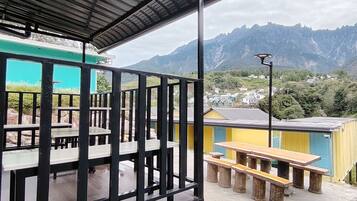 Family Quadruple Room, Multiple Beds, Mountain View | Balcony view