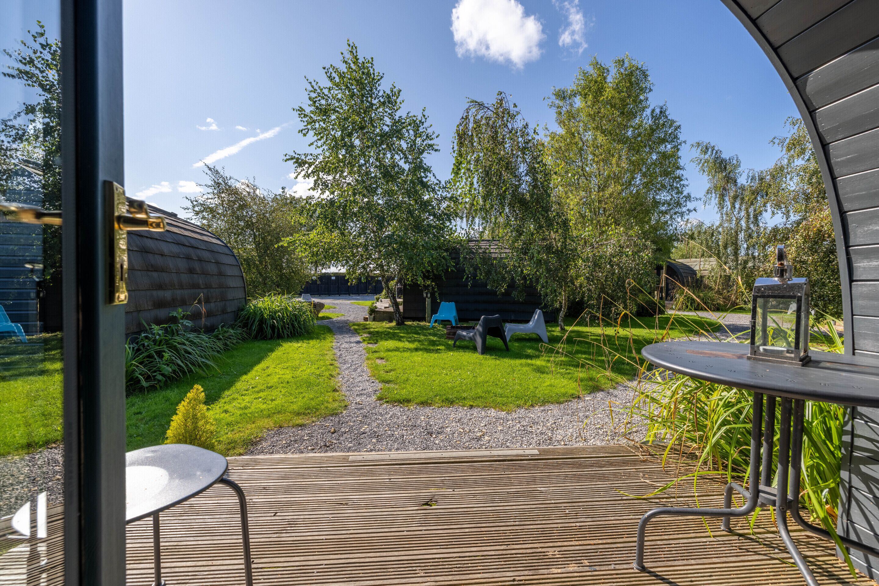 Rom, delt bad (Posh Pod) | Terrasse/patio