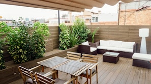 Appartement Penthouse, 2 chambres | Terrasse/patio