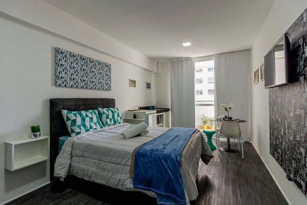 Wifi gratis y ropa de cama