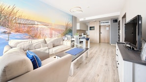 A 510 Olympic Park, ul. Wschodnia 18 | Living area | Flat-screen TV - Sun & Snow - Olympic Park (Kolobrzeg)
