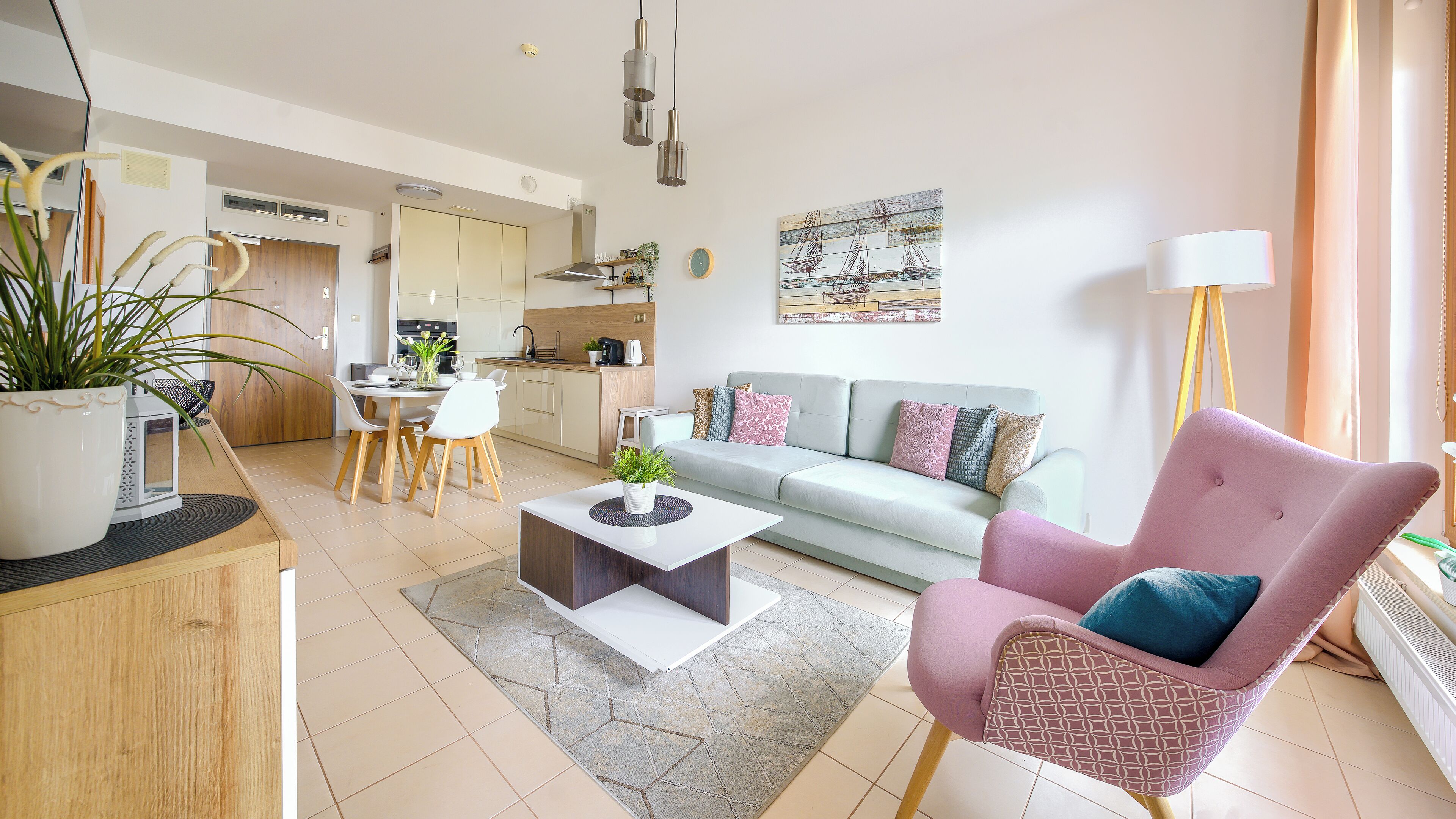 B 402 Olympic Park, ul. Wschodnia 18 | Living area | Flat-screen TV