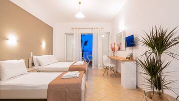 Studio, Meerblick | Zimmersafe, Bügeleisen/Bügelbrett, kostenloses WLAN, Bettwäsche