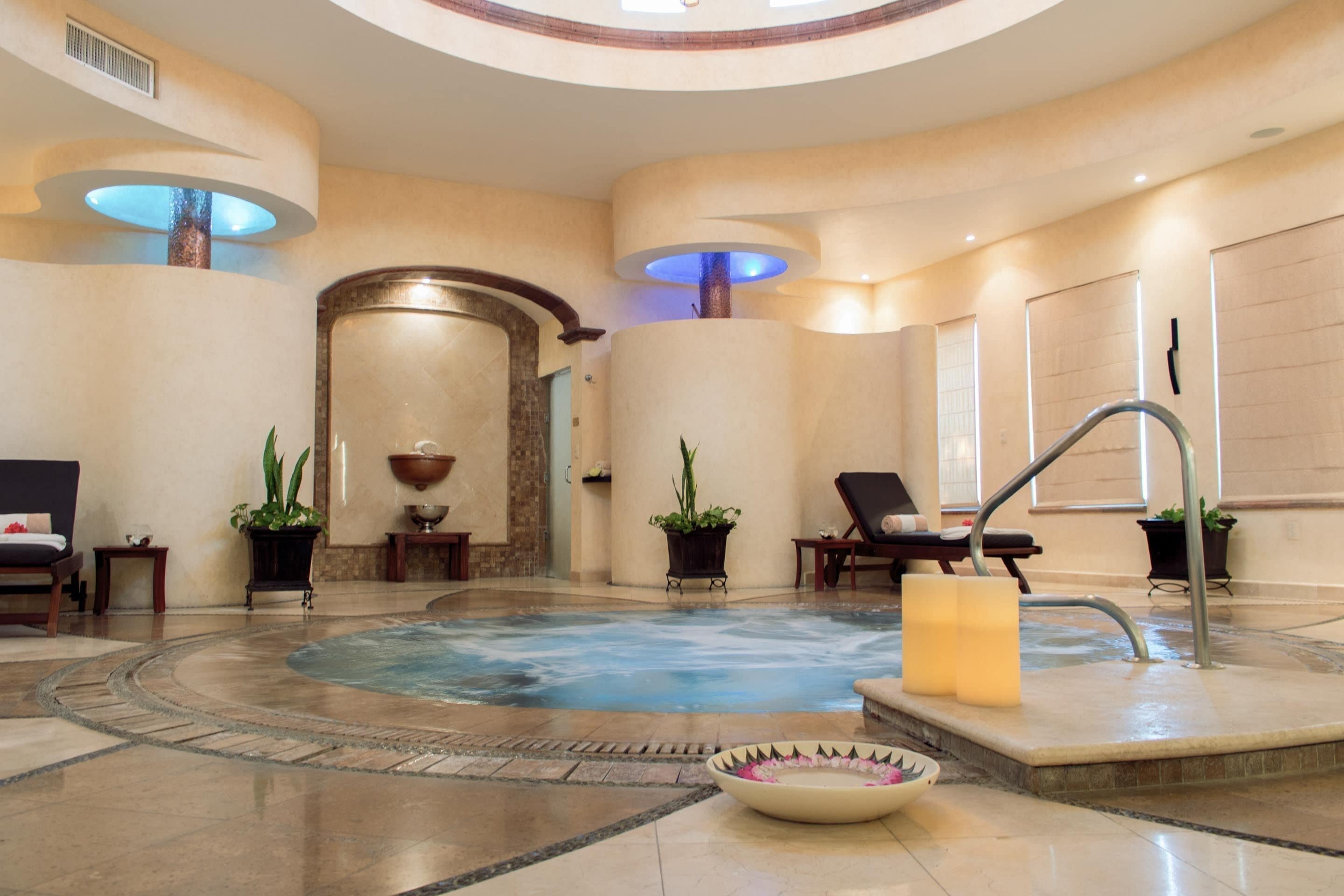 indoor spa tub