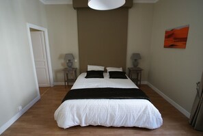 Individually decorated, individually furnished, iron/ironing board