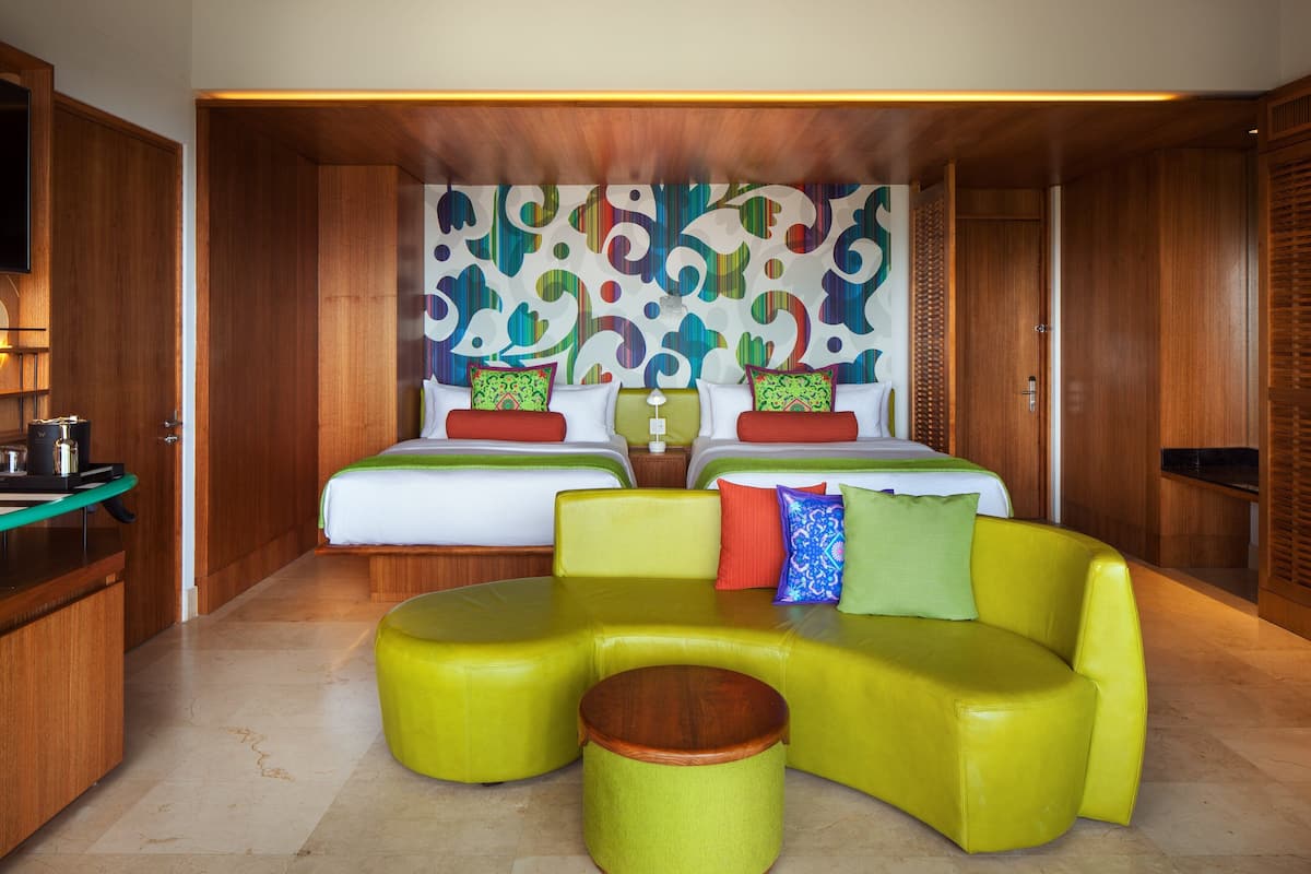 Deluxe Room, 2 Queen Beds, Non Smoking, Partial Ocean View (Balcony)