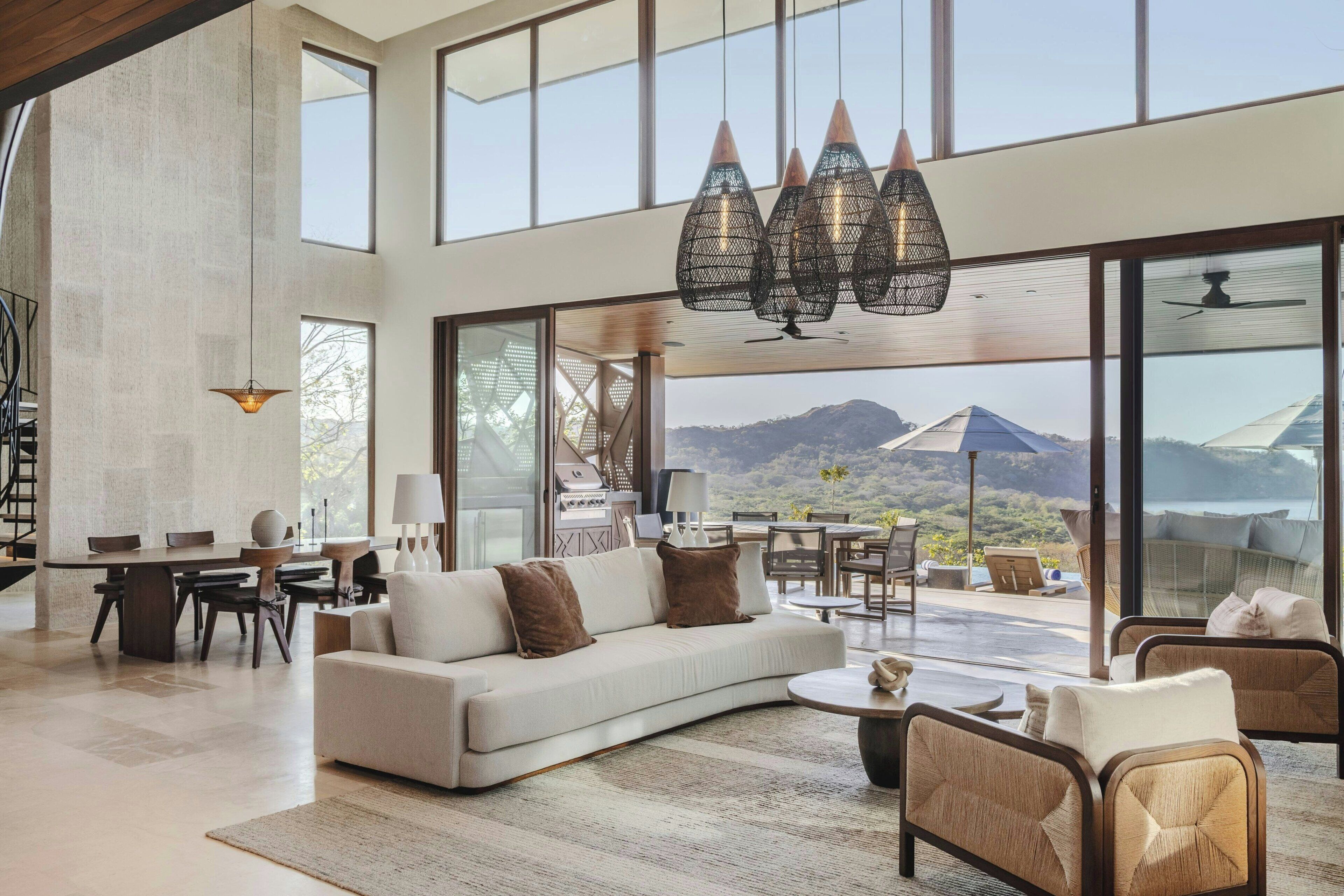 Habitación, 3 habitaciones, alberca privada, vista al océano | Sala de estar | Televisión de pantalla plana, Netflix y estación para iPod 