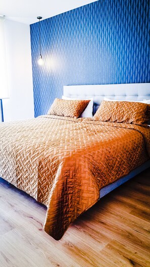 Appartement Panoramique, cuisine, vue montagne | 1 chambre, literie de qualité supérieure, couette en duvet d'oie