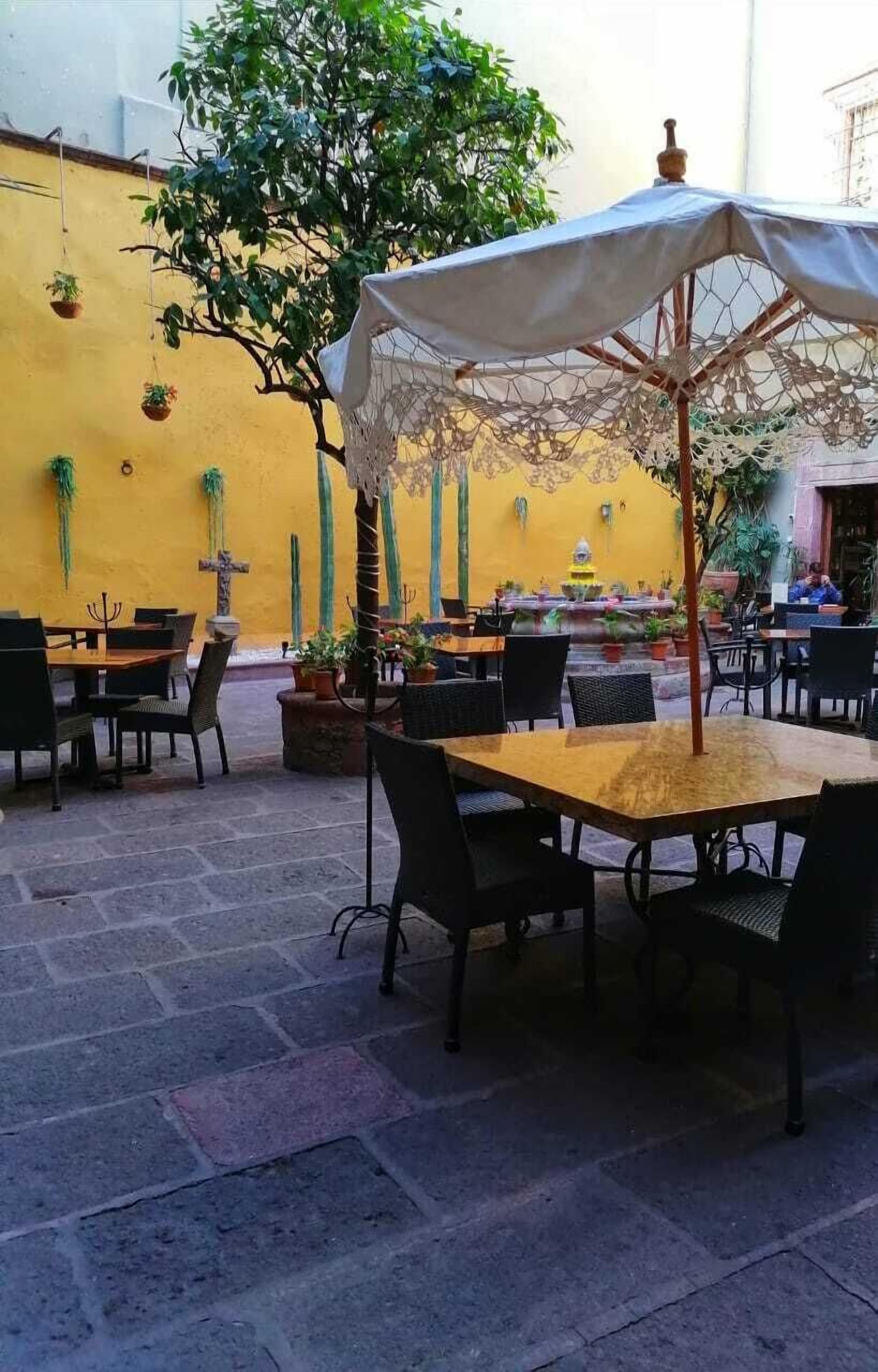 Breakfast, lunch, brunch served; Mexican cuisine, alfresco dining 