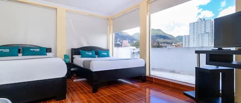 In-room safe, desk, laptop workspace, iron/ironing board