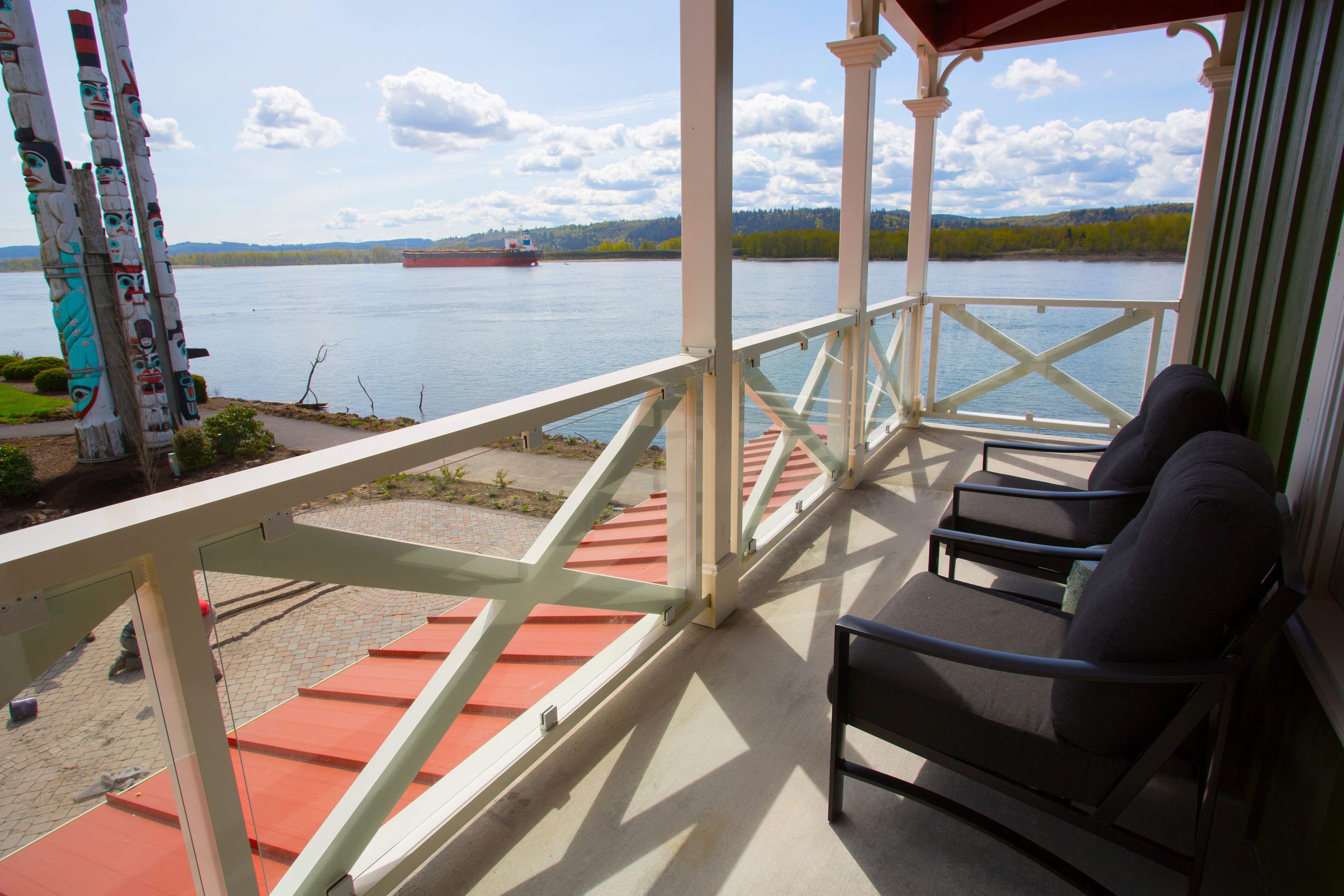 Standard Room, 1 King Bed, Partial River View | Balcony