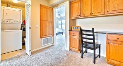 Vähemmän kuin korttelin rannalle Lomakoti, jossa vapaaehtoinen guesthouse / shop-alue.