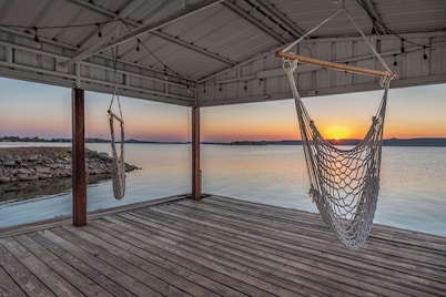 Very Private 2 Acre Waterfront Lake House w/ Pool & Hot Tub - optional bunkhouse