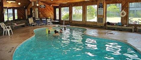 Indoor pool, a heated pool
