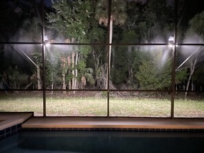 A heated pool