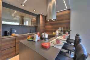 Fridge, microwave, oven, stovetop - Rebecca Garden, Lugano, Switzerland (Lugano)