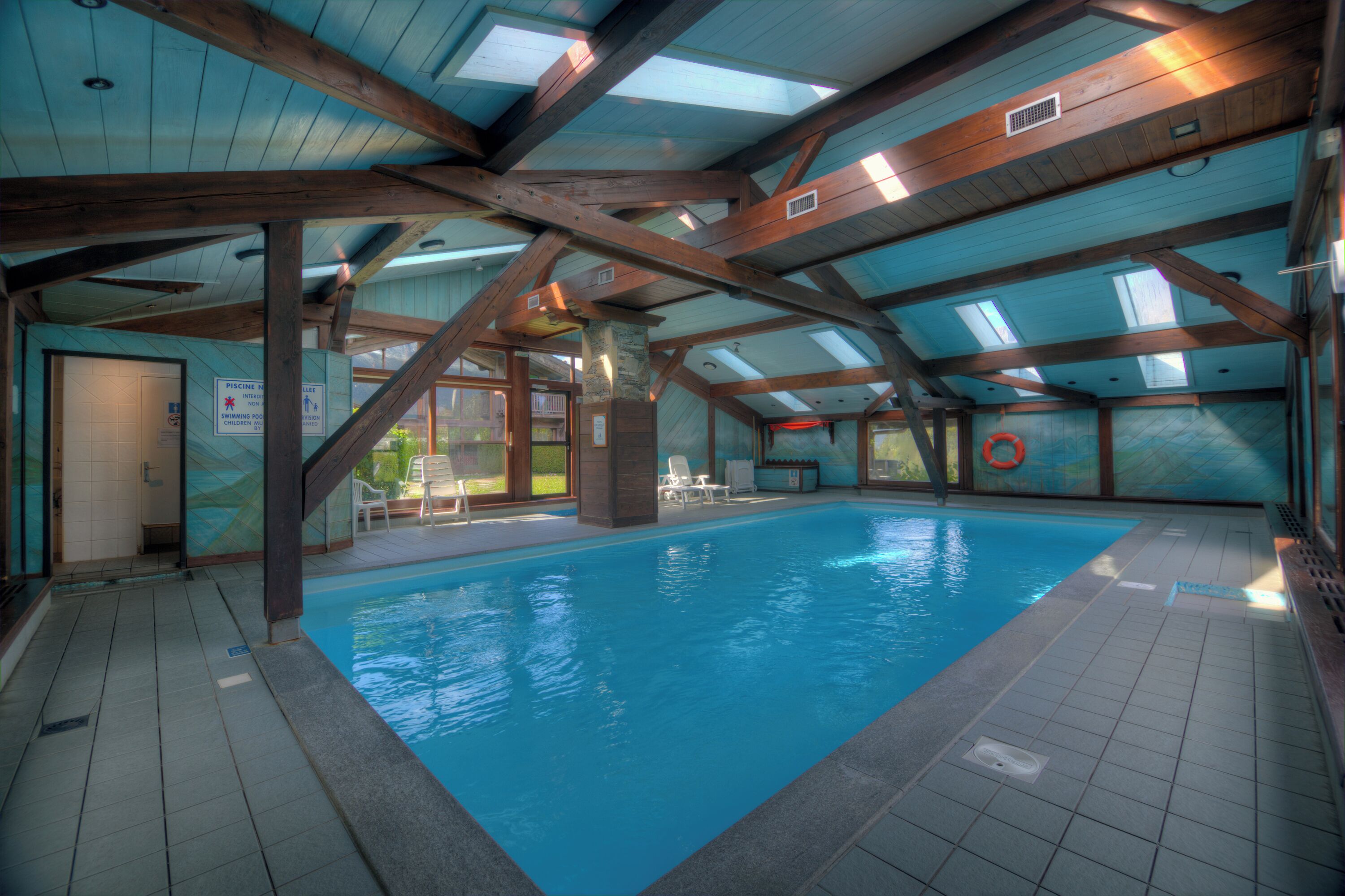 A heated pool