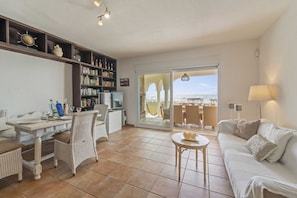 Tv, eldstad, en tv-spelskonsol och dvd-spelare