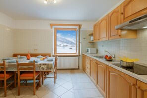 Kühlschrank, Mikrowelle, Herdplatte, Geschirrspüler