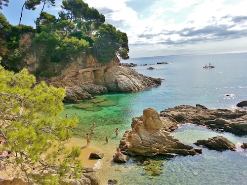 With large balcony and great views - 300m from the beach