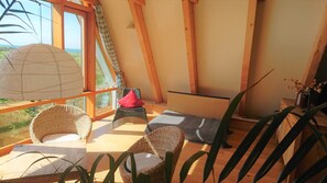 Interior - Finnhaus 200m from the Baltic Sea coast, sea view to Hiddensee + Moen, free WLAN (Dranske)