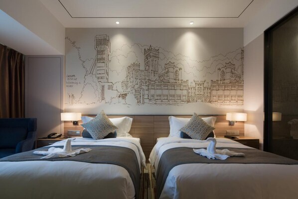 Chambre Supérieure avec lits jumeaux | Bureau, rideaux occultants, Wi-Fi gratuit